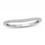 Diamond Wedding Band 1/8 ct tw Round-cut 10K White Gold