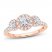 3-Stone Diamond Engagement Ring 1 ct tw Round-cut 14K Rose Gold