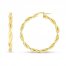 Twist Hoop Earrings 14K Yellow Gold