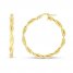 Twist Hoop Earrings 14K Yellow Gold