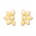 Flower Earrings 10K Yellow Gold