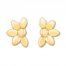 Flower Earrings 10K Yellow Gold