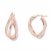 Twisted Hoop Earrings 14K Rose Gold