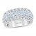 First Light Diamond Anniversary Ring 3 ct tw Round-cut 14K White Gold