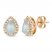 Le Vian Opal & Diamond Earrings 1/4 ct tw 14K Strawberry Gold