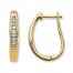 Previously Owned Diamond Hoop Earrings 1/4 cttw 10K Yellow Gold