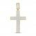 Men's Diamond Cross Pendant 1/2 ct tw Round-cut 10K Yellow Gold