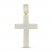 Men's Diamond Cross Pendant 1/2 ct tw Round-cut 10K Yellow Gold