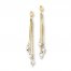 Cable Chain Earrings 14K Two-Tone Gold