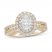 Neil Lane Diamond Engagement Ring 1-3/4 ct tw Oval/Round 14K Two-Tone Gold