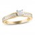 Diamond Engagement Ring 5/8 ct tw Princess-cut 14K Yellow Gold