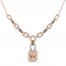 Le Vian Chocolatier Morganite Necklace 3/4 ct tw Diamonds 14K Strawberry Gold