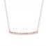 Thin Bar Necklace 14K Rose Gold