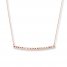 Thin Bar Necklace 14K Rose Gold