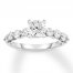 Diamond Engagement Ring 1-3/4 ct tw Round-cut 14K White Gold