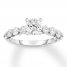 Diamond Engagement Ring 1-3/4 ct tw Round-cut 14K White Gold