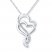 Heart Necklace Diamond Accents Sterling Silver