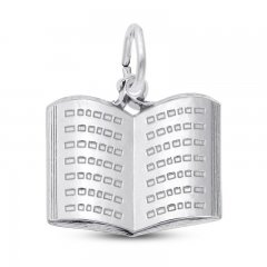 Book Charm Sterling Silver