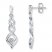 Diamond Earrings 1/10 ct tw Round-cut 10K White Gold