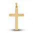 Polished Cross Charm 14K Yellow Gold