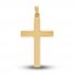 Polished Cross Charm 14K Yellow Gold