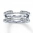 Previously Owned Enhancer Ring 3/8 cttw Diamonds 14K White Gold