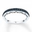 Black Diamond Ring 1/4 ct tw Round-cut 10K White Gold