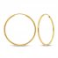 Continuous Hoop Earrings 14K Yellow Gold 30mm