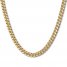 Men's Cuban Link Hollow Chain 10K Yellow Gold 22"