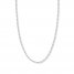 16" Figaro Link Chain 14K White Gold Appx. 2.36mm
