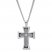 Men's Diamond Cross Necklace 1/4 Carat tw Stainless Steel