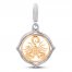 True Definition Scorpio Zodiac Charm Sterling Silver/10K Yellow Gold