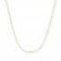 Cable Chain Necklace 14K Yellow Gold 24" Length