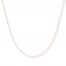 Box Chain Necklace 14K Rose Gold 16" Length