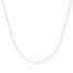 Box Chain Necklace 14K Rose Gold 16" Length