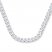 Men's Curb Chain Necklace 14K White Gold 20" Length