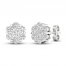 Diamond Fashion Earrings 1/5 ct tw Round-cut 10K White Gold