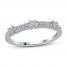 Diamond Anniversary Ring 1/6 ct tw in 10K White Gold