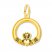 Claddagh Charm 14K Yellow Gold