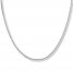 Wheat Chain Necklace 14K White Gold 20" Chain