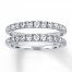 Diamond Enhancer Band 1 ct tw Round-cut 14K White Gold