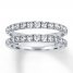 Diamond Enhancer Band 1 ct tw Round-cut 14K White Gold