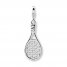 Tennis Racquet Charm Sterling Silver