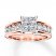 Diamond Engagement Ring 1-3/4 ct tw Princess/Round 14K Gold