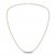 Men's Diamond Tennis Necklace 3 ct tw Round-cut 10K Yellow Gold 22"