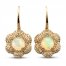 Le Vian Creme Brulee Opal Earrings 1-3/4 ct tw Diamonds 14K Strawberry Gold
