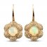 Le Vian Creme Brulee Opal Earrings 1-3/4 ct tw Diamonds 14K Strawberry Gold