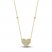 Diamond Pave Heart Necklace 1/3 ct tw Round-cut 10K Yellow Gold 18"