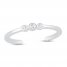 Diamond Accent Toe Ring Sterling Silver