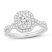 Diamond Engagement Ring 1-1/8 ct tw Round-cut 14K White Gold